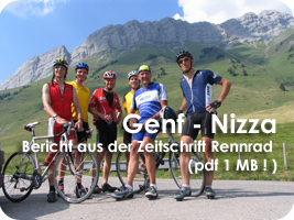 Genf Nizza_Rennrad_Alpen�berquerung_velotravel
